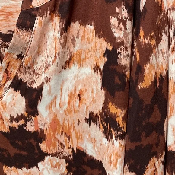 Maurices Brown and Cream Floral Blouse - Picture 4 of 4